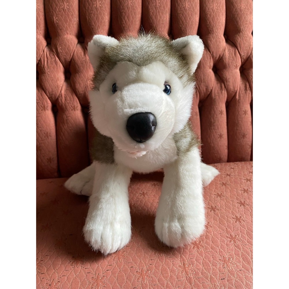 Build A Bear Siberian Husky Puppy Dog Plush Stuffed Toy Animal BAB s38